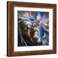 Clarence Clemons-Shen-Framed Art Print