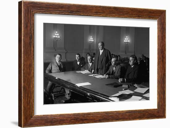 Clarence Darrow, Speaking to Congress Against Capital Punishment in 1926-null-Framed Photo