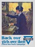Back Our Girls over There Poster-Clarence F. Underwood-Giclee Print