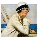 "Daydreams at Sea," Saturday Evening Post Cover, March 20, 1926-Clarence F. Underwood-Giclee Print