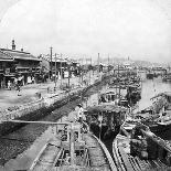 Native Boats on a Waterway in Yokohama, Japan, 1901-Clarence H White-Photographic Print