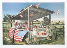 Outside the Limits (Fireworks Stand)-Clarence Holbrook Carter-Framed Collectable Print