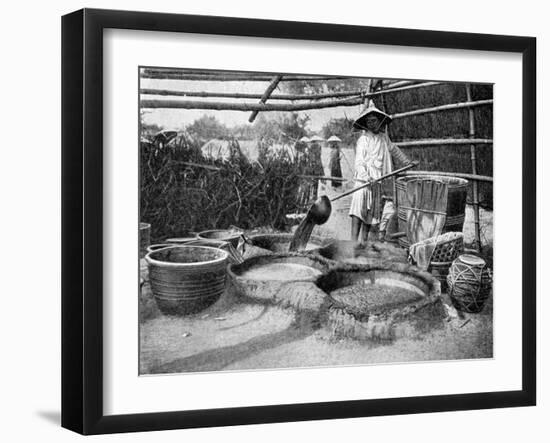 Clarifying Sugar Cane Juce, Annam, Vietnam, 1922-null-Framed Giclee Print