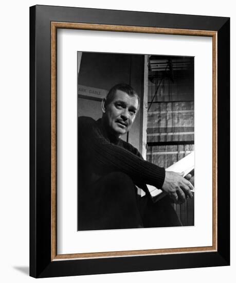 Clark Gable, Academy Award-winning American film actor. Artist: Unknown-Unknown-Framed Photographic Print