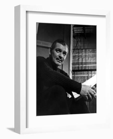 Clark Gable, Academy Award-winning American film actor. Artist: Unknown-Unknown-Framed Photographic Print