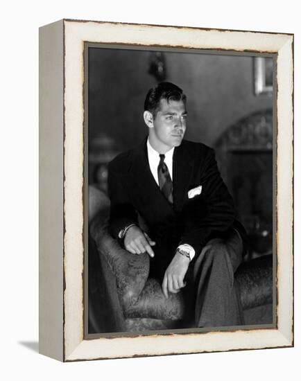 Clark Gable, April 13, 1933-null-Framed Stretched Canvas