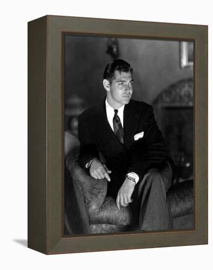 Clark Gable, April 13, 1933-null-Framed Stretched Canvas