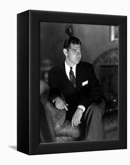 Clark Gable, April 13, 1933-null-Framed Stretched Canvas