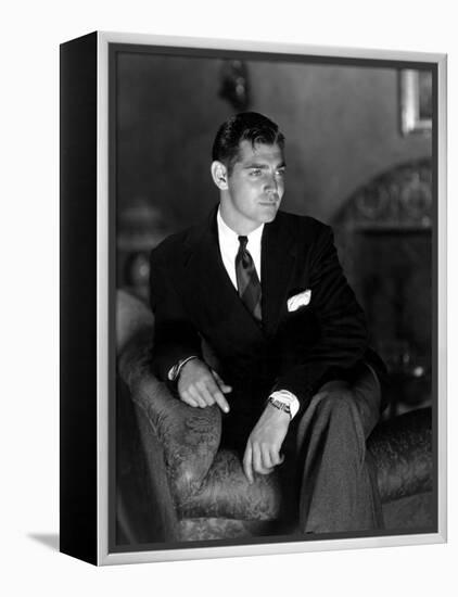 Clark Gable, April 13, 1933-null-Framed Stretched Canvas