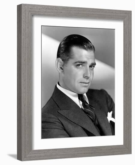 Clark Gable, April 4, 1931-null-Framed Photo