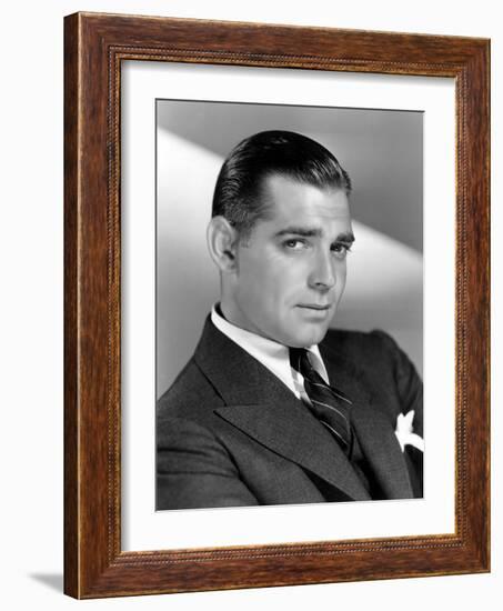 Clark Gable, April 4, 1931-null-Framed Photo