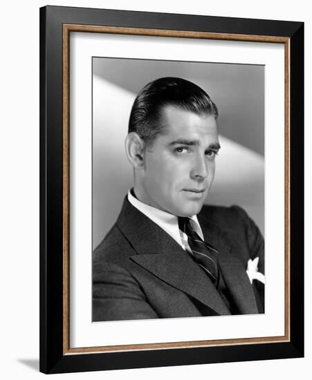 Clark Gable, April 4, 1931-null-Framed Photo