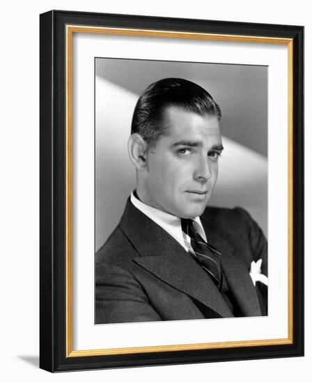 Clark Gable, April 4, 1931-null-Framed Photo