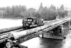 Loggers and Their Logs-Clark Kinsey-Art Print