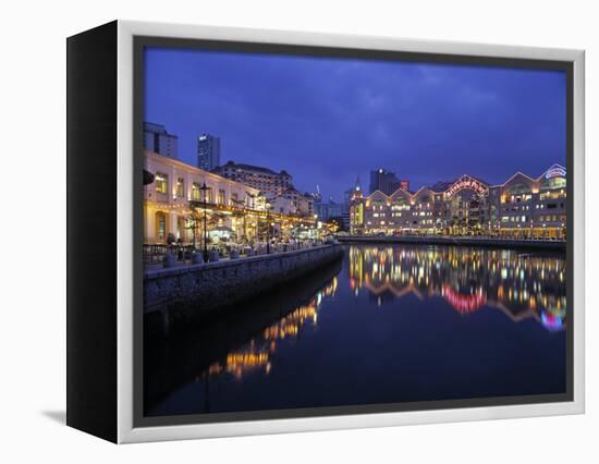 Clarke Quay, Singapore-Rex Butcher-Framed Premier Image Canvas