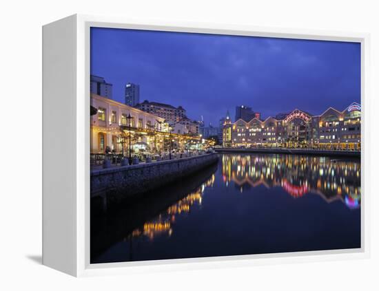 Clarke Quay, Singapore-Rex Butcher-Framed Premier Image Canvas