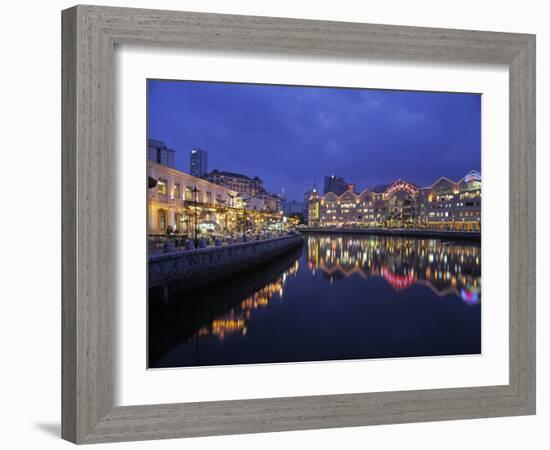 Clarke Quay, Singapore-Rex Butcher-Framed Photographic Print