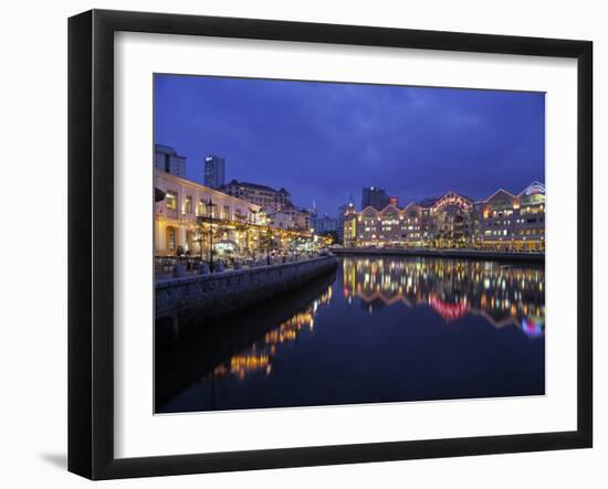 Clarke Quay, Singapore-Rex Butcher-Framed Photographic Print