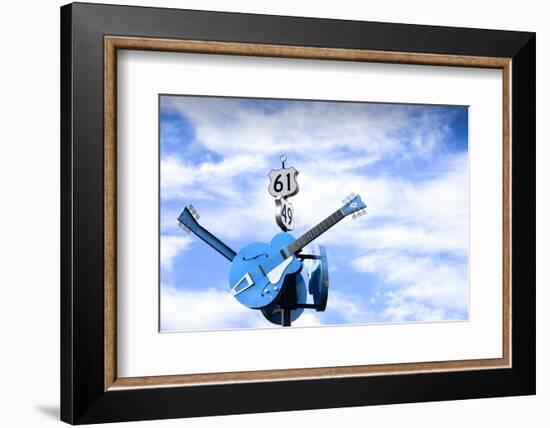 Clarksdale, Mississippi, Famous Blues Crossroads, Highways 61 And 49-John Coletti-Framed Photographic Print