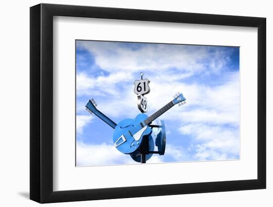 Clarksdale, Mississippi, Famous Blues Crossroads, Highways 61 And 49-John Coletti-Framed Photographic Print