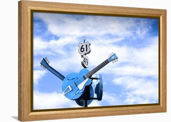 Clarksdale, Mississippi, Famous Blues Crossroads, Highways 61 And 49-John Coletti-Framed Premier Image Canvas