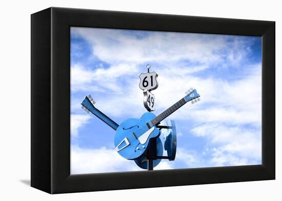 Clarksdale, Mississippi, Famous Blues Crossroads, Highways 61 And 49-John Coletti-Framed Premier Image Canvas