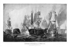 Neptune, Towing the Victory Into Gibraltar Harbour After the Battle of Trafalgar-Clarkson Stanfield-Giclee Print