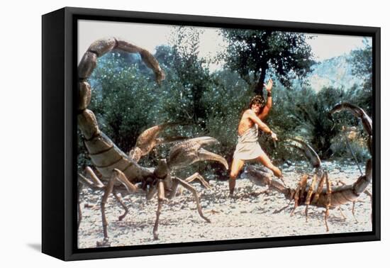 CLASH OF THE TITANS, 1981 directed by DESMOND DAVIS Harry Hamlin (photo)-null-Framed Stretched Canvas
