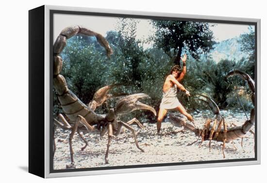 CLASH OF THE TITANS, 1981 directed by DESMOND DAVIS Harry Hamlin (photo)-null-Framed Stretched Canvas