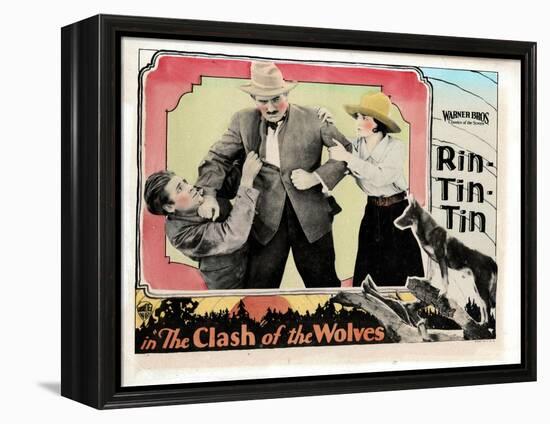 Clash of the Wolves, Charles Farrell, Pat Hartigan, June Marlowe, Rin Tin Tin, 1925-null-Framed Stretched Canvas