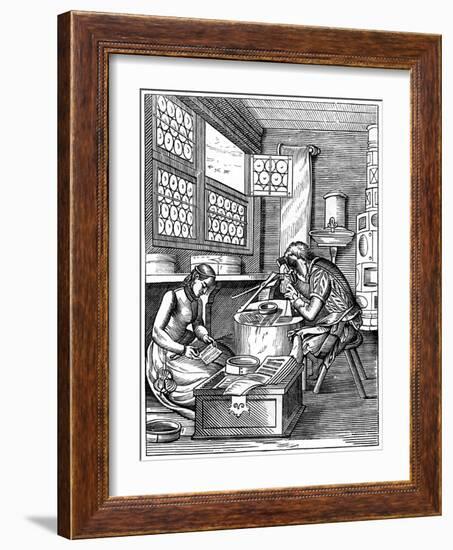 Clasp-Maker, 16th Century-Jost Amman-Framed Giclee Print