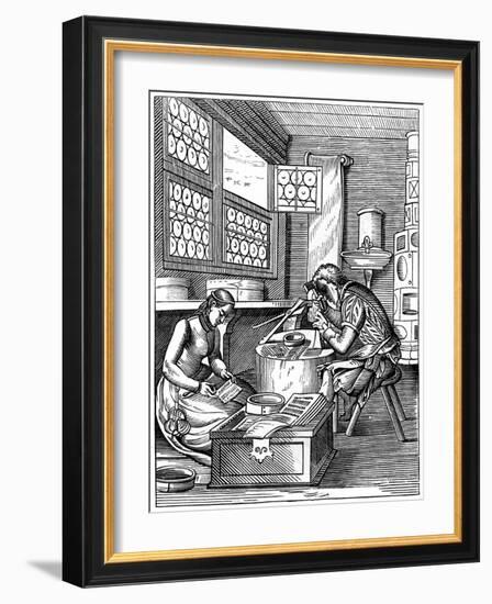 Clasp-Maker, 16th Century-Jost Amman-Framed Giclee Print