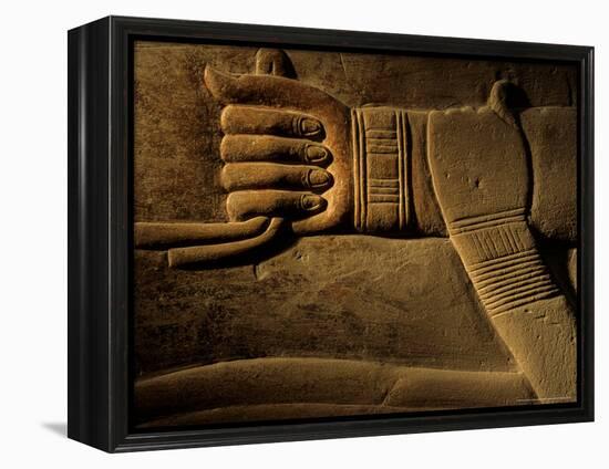 Clasped Hand of the Official Khudu-Khaf in Cemetery near Giza, Old Kingdom, Egypt-Kenneth Garrett-Framed Premier Image Canvas