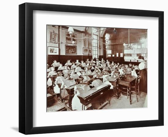 Class 5, Goodrich Road School, Camberwell, London, 1907-null-Framed Photographic Print