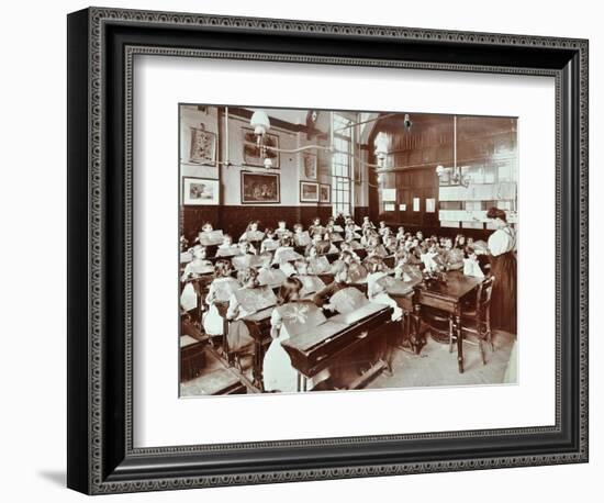 Class 5, Goodrich Road School, Camberwell, London, 1907-null-Framed Photographic Print