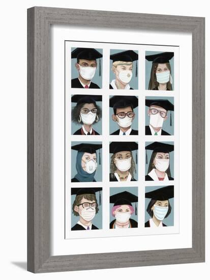 Class of 2020, 2020 (Acrylic on Illustration Board)-Anita Kunz-Framed Giclee Print