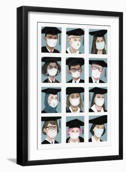 Class of 2020, 2020 (Acrylic on Illustration Board)-Anita Kunz-Framed Giclee Print