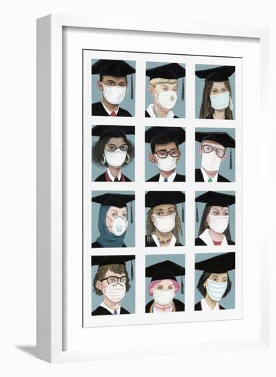 Class of 2020, 2020 (Acrylic on Illustration Board)-Anita Kunz-Framed Giclee Print