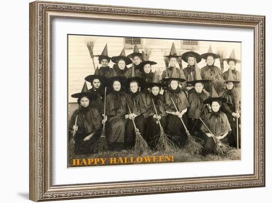 Class Picture of Witches-null-Framed Art Print