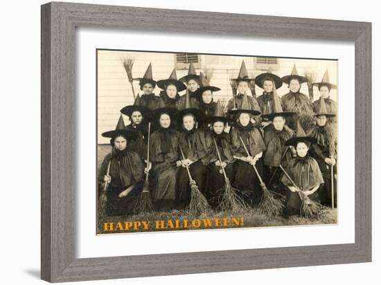 Class Picture of Witches-null-Framed Art Print