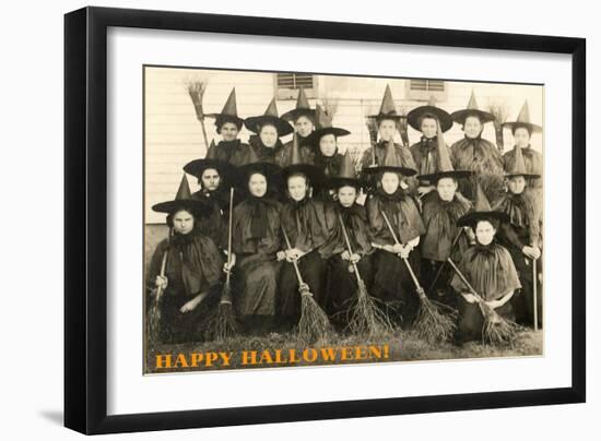 Class Picture of Witches-null-Framed Art Print