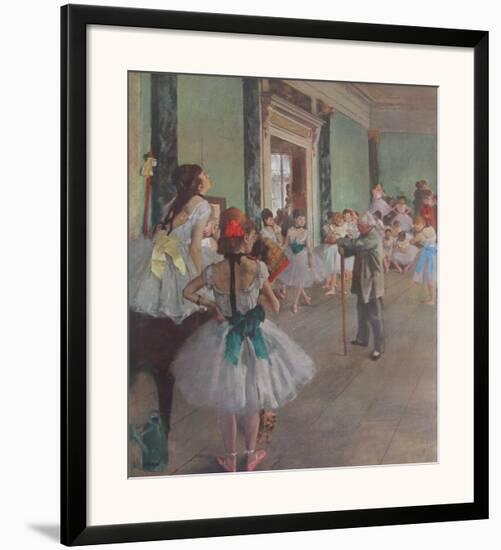 Classe de Danse-Edgar Degas-Framed Art Print