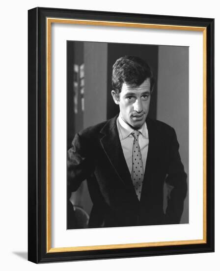 Classe tous risques by Claude Sautet with Jean-Paul Belmondo, 1960 (b/w photo)-null-Framed Photo