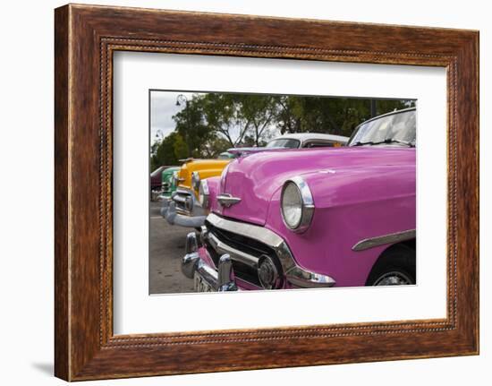 Classic 1950's car in Old Havana, Cuba.-Michele Niles-Framed Photographic Print