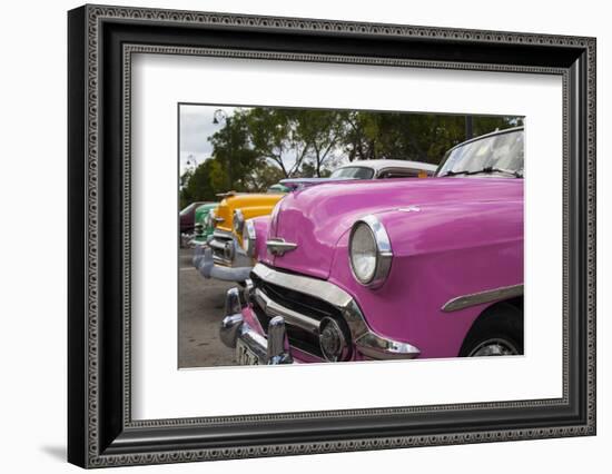 Classic 1950's car in Old Havana, Cuba.-Michele Niles-Framed Photographic Print