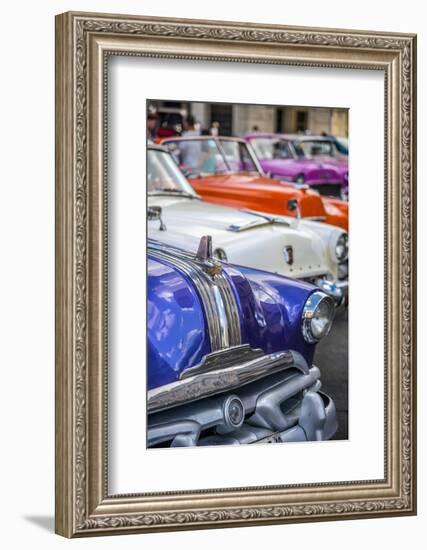 Classic 1950S American Car, La Habana Vieja, Havana, Cuba, West Indies, Caribbean, Central America-Alan Copson-Framed Photographic Print