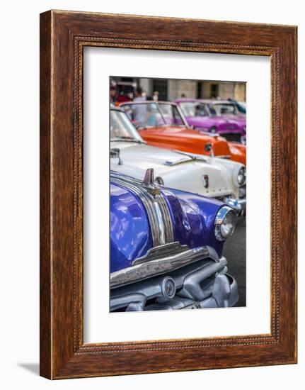 Classic 1950S American Car, La Habana Vieja, Havana, Cuba, West Indies, Caribbean, Central America-Alan Copson-Framed Photographic Print