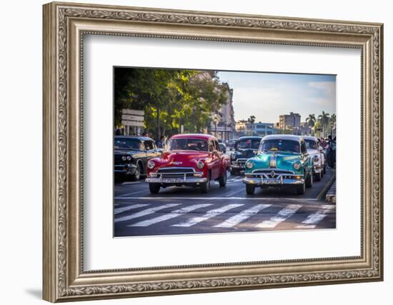 Classic 1950S American Cars, Cuba-Alan Copson-Framed Photographic Print