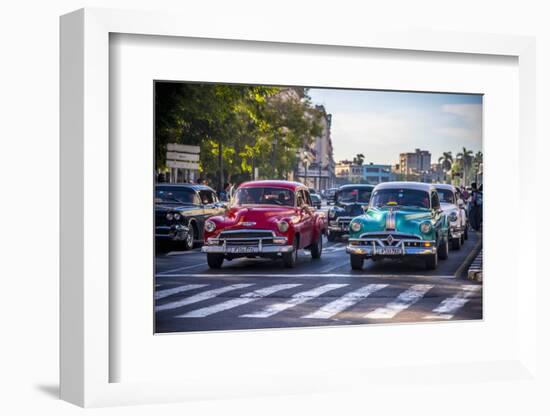 Classic 1950S American Cars, Cuba-Alan Copson-Framed Photographic Print