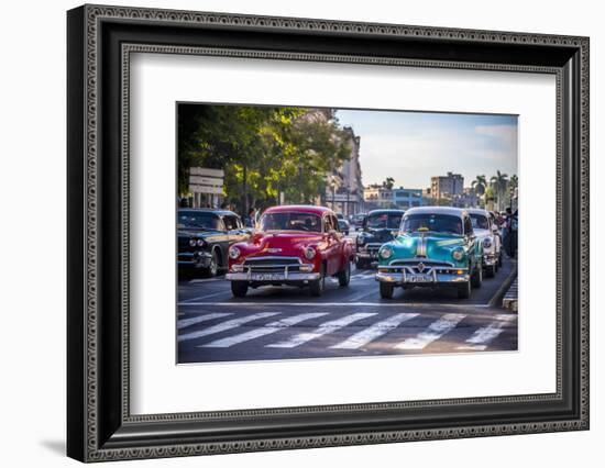 Classic 1950S American Cars, Cuba-Alan Copson-Framed Photographic Print